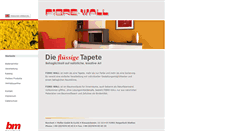 Desktop Screenshot of fibre-wall.de